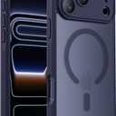 Symcele Designed for iPhone 17 Pro Max Case, Compatible with MagSafe, [Camera Protection] [15FT Military Drop Protection] Shockproof Translucent Matte Anti-Slip Phone Case, 6.9", Deep Blue