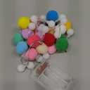 ChiRee Indoor Pom Poms Fairy Lights - 6.56 Feet, 20 LED, Battery Operated, Warm White Globe Lights for Home, Bedroom, Kids Playhouse, Holiday, Christmas