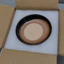 G EPGardening Ceramic Pot for Plants 5.5 Inch - Ceramic Plant Pot Indoor with Drainage Hole and Saucer, Round Boho Planter for Indoor Plants Outdoor, Housewarming Gifts, Garden Office Decor, Black