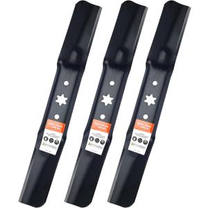 942-05056A ZT1-54 Mower Blades with 6 Star Hole for Cub Cadet Ultima ZT2-54 XT1-54 XT2-54 Zero Turn Troy Bilt Mustang 54 inch Cut Deck Lawn Tractor Repalce 942-05056-X (High Lift)