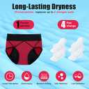 Incontinence Underwear for Women 3 Pack, Large