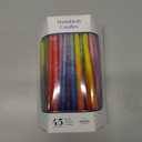 The Dreidel Company Dripless Deluxe Tapered Hanukkah Candles, Multicolored 3-Tone Pastel Decorations, 45 Menorah Candles for All 8 Nights of Chanukah 1-Hour Burn Time