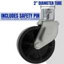 Jeremywell 6" Inch Trailer Swirl Jack Wheel Caster Replacement with Pin Boat Hitch Camper Removable 1200lbs?