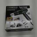 Genesis GHG1500A Dual Temperature Heat Gun Kit With Fast Heat High And Low Settings 572F/1000F, Air Reduction Nozzle, Reflector Nozzle, And Two Deflector Nozzles