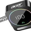 Acer Gadget Bluetooth Receiver for Car, 3.5mm AUX Bluetooth Car Adapter