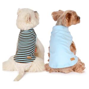 KYEESE 2Pack Dog Sweater Stretchy Dogs Clothes Soft Pets Clothes Turtleneck Small Pet Sweaters Pullover Pets Sweatshirt Warm Pet Coats Dog Sweaters for Small Dogs Male S