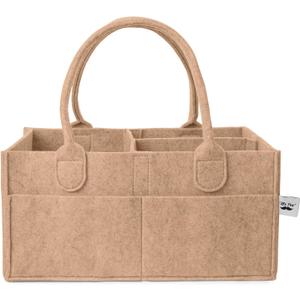 Mr. Pen- Baby Diaper Caddy Organizer, Earthy Clay, Baby Caddy Organizer with Handle, Compact Size, Collapsible & Portable (1 Pack)
