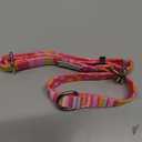 Lucky Love Dog, Colorful Stripes Martingale Dog Collar, Yellow, Pink, Blue Color No Slip Dog Collar - (Small, Molly Martingale) (Small Collars (10-15"))