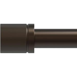 Bronze Curtain Rods for Windows 48 to 84:Modern Decorative Curtain Rod for Bedroom Living Room,Heavy Duty Adjustable Telescoping Single Drapery Pole Set Easy Install,Antique Brown Iron 36-88"