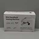 Handheld Sewing Machine for Beginners, Portable Mini Sewing Machine with Two Speed Modes, Easy to Operate and Fast Stitch Suitable for Clothes, Fabrics and Quick Home Repairs (White)