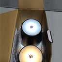 2 Pack Rechargeable Table Lamp - Cordless LED Lamp with 6000mAh Battery Operated LED Desk Lamp, Portable Table Light Outdoor for Dinner Patio Restaurant Bar Bedroom Coffee Shop Night Light(Black)