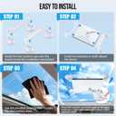 Starlink Mini Suction Cup Mount, Strong Grip Anti-Shake Vibration-Proof, 3s No-Tool Install, Scratch-Resistant, Stable Satellite Signal, Fits Car Sunroof/Window/RV/Boat/Road Trips, 4 Replaceable Cups
