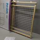 MidWest Homes for Pets Wire Mesh Pet Safety Gate, Dog Gate Expands From 29 - 50 Inches Wide, 44 Inches Tall, Wood, Powder Coated Wire (Large)