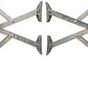 28024 X-Tended Fit X-Chock Tire Locking Chock  Wheel Stabilizer for Wide Tandem Axle Trailers & RVs  Set of Two Chocks, Heavy-Duty Steel, Ratchet Included