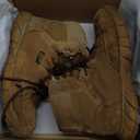 FREE SOLDIER Men's Durable Work Boots 6 Inches Lightweight Waterproof Hiking Boots Suede Leather Tactical Boots (10.5, Brown)