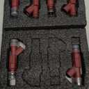 4 Holes Fuel Injectors 0280156161 Compatible with Dodge Dakota Ram 1500 2500 3500 Ford Escape Mustang Windstar Jeep Grand Cherokee Liberty Wrangler Mercury Mariner 3.0L 3.7L 3.8L 3.9L, Replaces FJ462