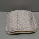 Aliceset Large Bible Cover Case for Women 10.2"x7.9"x2.1" Pink Floral Quilted Cotton Bible Carrying Cases Protective Bag with Handle and Zippered Pocket for Christian Study Supplies Church Gifts