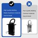 4PCS Heavy Duty Adjustable Stake Pocket D Ring Tie Down Anchor with 1/2" Hitch Pin Fit for Flatbed Trucks and Trailers with Standard 2" x 4" Stake Pockets,16200LBS