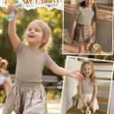 Girl’s Short Sleeve Shirts | Lettuce Trim, Boat Neck Tops, Summer Casual Tee, Basic Cute T-Shirts, 5-16 Years