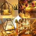 4 Pack Fairy Lights Battery Operated with Remote, Total 480LED 156Ft Battery Powered String Lights with Timer, 8 Modes Waterproof Twinkle Christmas Lights for Bedroom Party Indoor Mason, Warm White