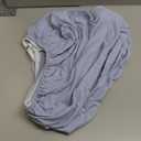 2-Pack Mini Crib Sheets Fitted - 38x26 Pack N Play Sheets for Pack and Play Mattress, Organic Cotton, Soft & Breathable Playard Bedding, Neutral Mini Toddler Bed Cover for Boys, Girls (Blue Flax)