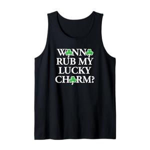 Funny Sexy St Patricks Day Clothing For Men Inappropriate Tank Top (Black) Large