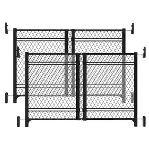Ingenuity Doorway 42W Series Baby and Dog Gate 2-Pack, Indoor Outdoor, Won't Rust or Warp, Galvanized Steel, Fits 23-42" Openings; 24 Tall (Black)