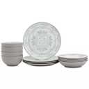 Gallery 12 Pieces Carrara Gray Dinnerware Set