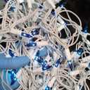 HISHINY Christmas Lights 100 Count Blue Christmas Tree String Lights with White Wire for Outdoor Indoor Christmas Decorations Wedding Decorations Valentines Day Decor,UL Certified (21feet) (21ft)