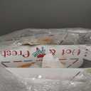 200 Pack Pizza Slice Boxes Disposable Single Pizza Slice Storage Container with Colorful Print 9.3 x 9.1 x 1.8 Inch Paperboard Triangle Food Boxes Tray Holder for Birthday Wedding Party