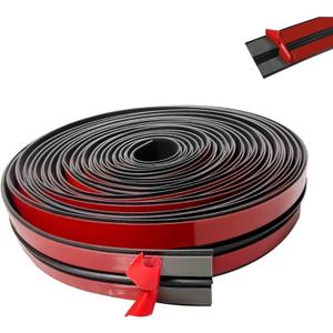 16.4Ft T Shape Sunroof Sealing Strip Windshield Rubber Seal Car Weather Stripping Trim for Car Front Rear Windshield, MoldingTailgate Adhesive Rubber Seal Strip (30mm)
