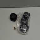 AAGUT 2" Swivel Stem Casters with Locking Brake Threaded 1/4" - 20 x 1 for Furniture and Shelves, Black Replacement Castors, Pack of 4