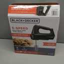 BLACK+DECKER MX3200B 6-Speed Hand Mixer with Turbo Boost, Black (Basic)