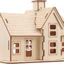 Totority 3D Wooden Cottage Puzzle DIY Kit for Kids and Adults, Creative Handcrafted Wooden Model House, Educational Toy Enhancing Spatial Imagination, Logic & Motor Skills