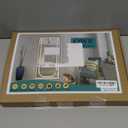 Reinforced Cat Screen Door, Fits Door Size 30''x 80'', Thickened Cat Resistant Mesh Screen Door for Living Room, Kitchen, Bedroom, Cat Proof Screen with Zipper Closure (U-Type, White)