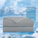 HARBOREST Cooling Comforter Queen Size - Cooling Blanket for Hot Sleepers and Night Sweats, Q-Max>0.45 Double-Sided Silky Cooling Surface Design, Dark Grey(90" x 90")