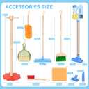 Dreamon Wooden Toddler Cleaning Set - 11Pcs Kids Cleaning Toy Set with 3-in-1 Kids Vacuum That Really Works, Montessori Cleaning Toys with Broom and Mop Set for Toddlers Girls Boys Age 3-6