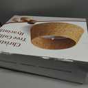 36in Large Christmas Tree Collar - Woven Hyacinth Tree Collars for Artificial Trees - Rattan Rustic Farmhouse Basket for Tree Base Cover with Cord Cut-Out for 7.5ft 9ft 10ft Tree (Brown)