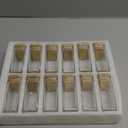 APT 1101 Glass Square Spice Jars with Labels, 4oz Glass Jars with Bamboo Lids, Spice Bottles, Seasoning Organizer, 12 Pack (White)