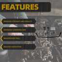 Dasbecan 55398938AC Front Suspension Stabilizer Bar Kit (Including Bushing, Bushing Retainer, Hex Head Screw) Compatible with Dodge Ram 1500 09-10 Ram 1500 11-18 Ram 1500 Classic 19-22 4WD