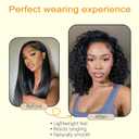 Burmese Curly Bundles Hair Pure Protein Fiber Close to Human Hair 12 14 16 Inch Synthetic Deep Curly Bundles with Spiral Ends Quick Weave Extensions 3Pcs For Women Nature 1b