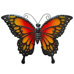 LIFFY Butterfly Wall Decor Butterfly Garden Ornaments Outdoor Indoor Metal Wall Art Decor Home Decorative Hanging Decorations for Room Yard Fence