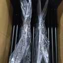 Amazon Basics Sturdy Foldable Plastic Chair, Portable, 350-Pound Capacity, Black, 6-Pack