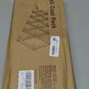 SCUNDA Hat Rack for Wall, Expandable Wall Hat Holder with 16 Hooks, 16 inch Wooden Wall Hook for Baseball Caps,Cowboy, Bag,Hoodie(Brown)