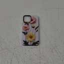 Case for iPhone 13 Pro Max Case,Faux Embroidery Boho Floral Design - Hybrid Dual Protection Silicone + Hard PC Shockproof Full Body Cover Slim Anti-Scratch Protective Case for Men Women