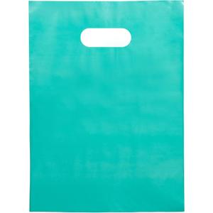 Choice Marts 100 Teal Bags for Small Business 9"x12" Perfect For Merchandise And Retail Extra Thick 1.5Mil Glossy Thank You Bags With Handles