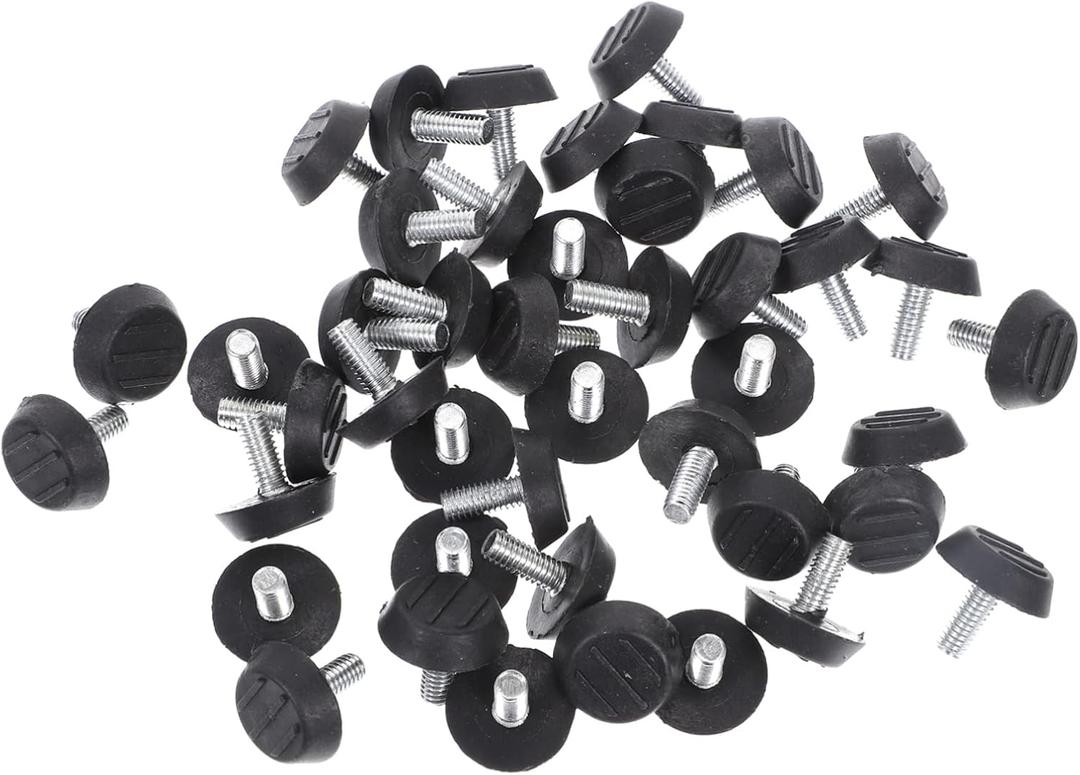 Angoily 100pcs Adjustable Furniture Levelers Heavy Duty Feet for Tables Chairs Cabinets Non-marring Pads for Home School Office Restaurant Use