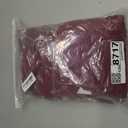 Peomeise Stretch Spandex Folding Chair Cover for Wedding Party Dining Banquet Event (Burgundy,6pcs)