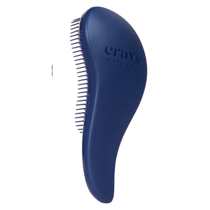 Crave Naturals Glide Thru Detangling Brush - Detangler Brush for Natural, Curly, Straight, Wet and Dry Hair for Adults and Kids - Hair Brush for Little Girls, Toddlers, Teens - 7.5 x 3 inches, Blue