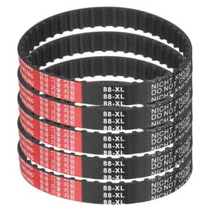 uxcell 5pcs 88XL 037 Timing Belt 44 Teeth Rubber Geared Cogged Belt, 0.37" Width, 0.20" Pitch Mechanical Replacement Belts